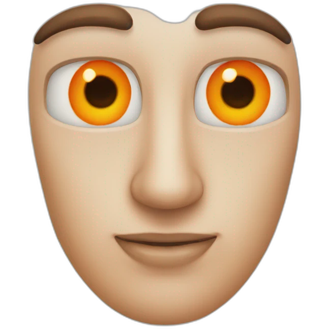 Orange eyes emoji