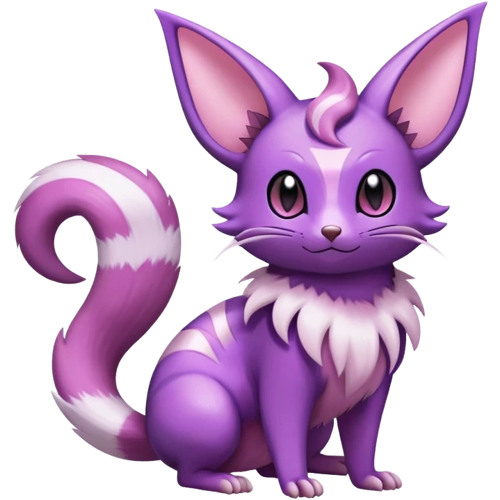 Shiny Furret-Espeon-Noibat-Hybrid (Full body) emoji