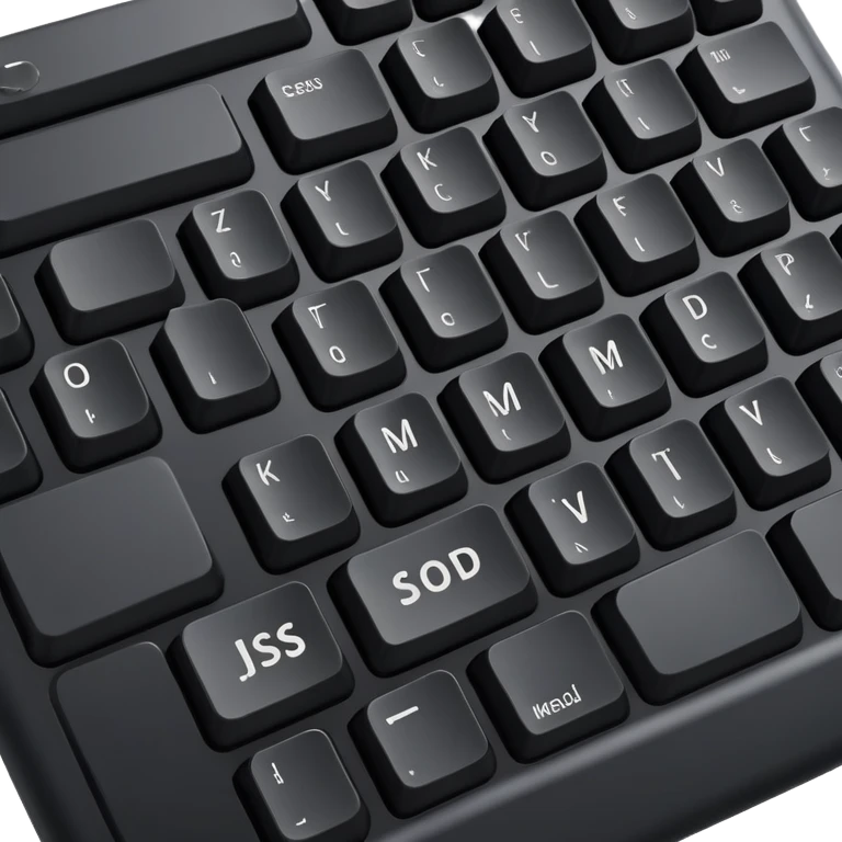 jumbled keyboard with random letters emoji