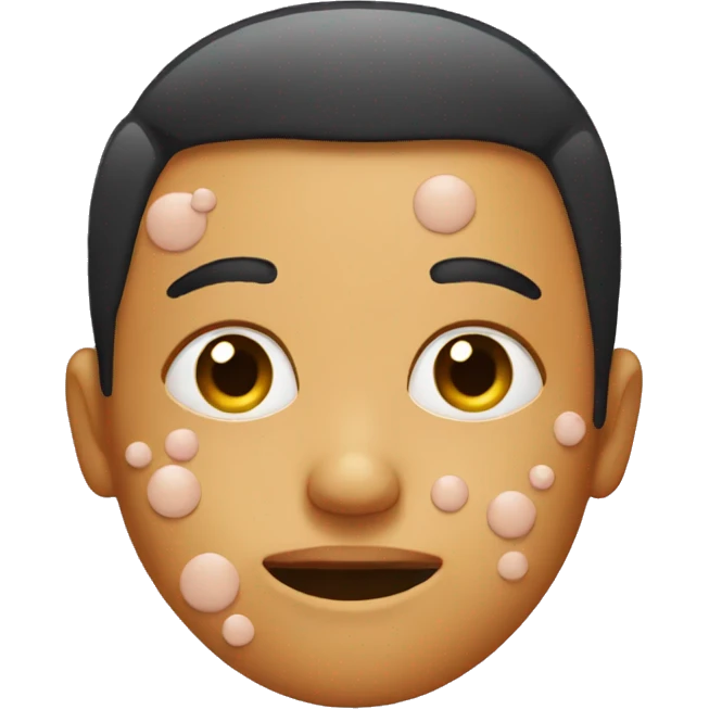 face with acne emoji