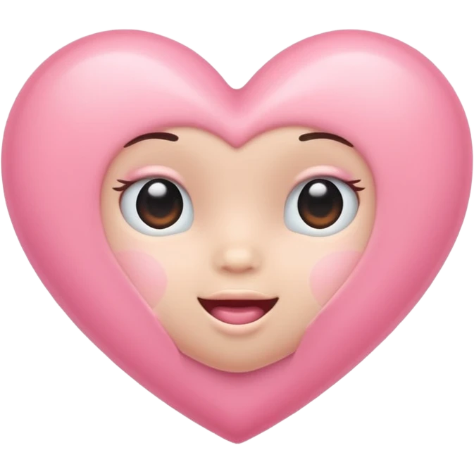 Baby pink heart emoji