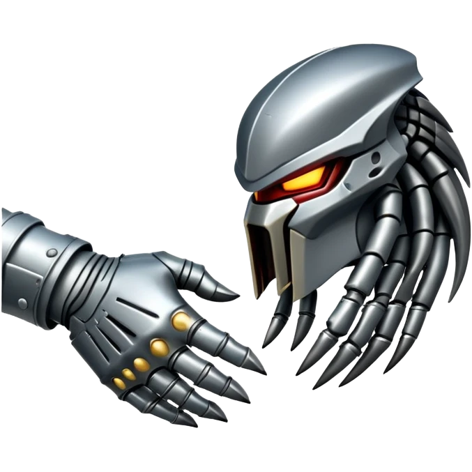 predator handshake emoji