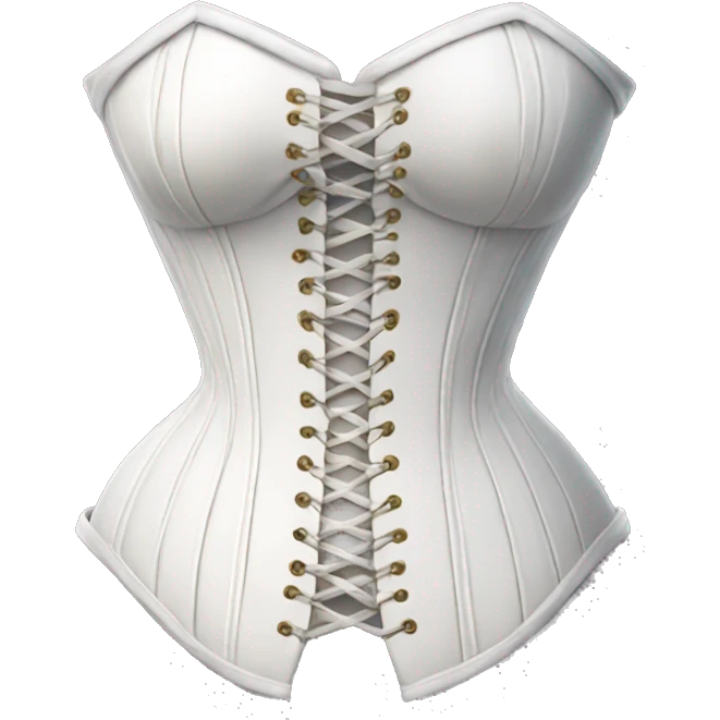 Medieval white corset emoji