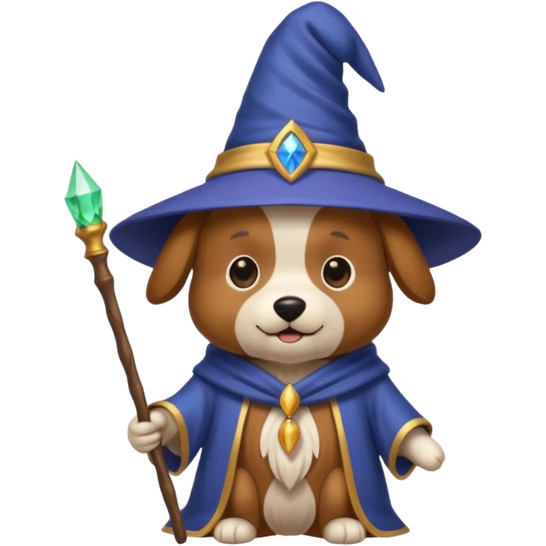 Dog wizard emoji