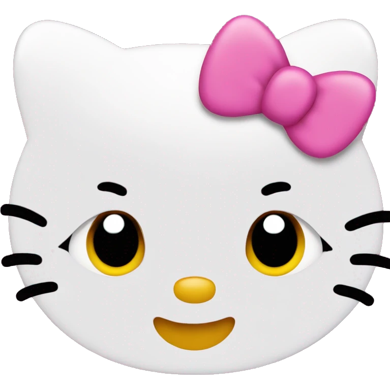 Hello kitty in pink emoji