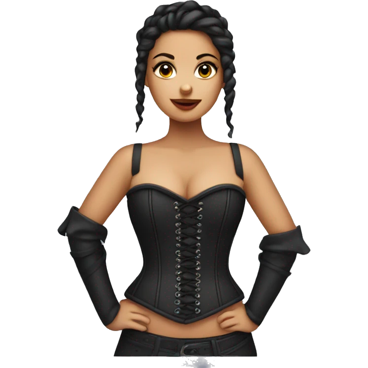Girl in corset  emoji