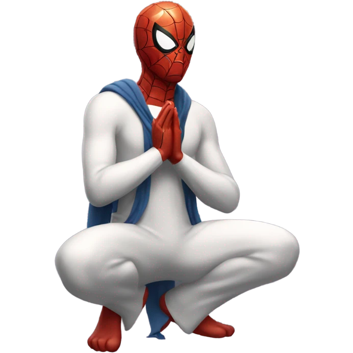 Spider-Man prayer hands emoji