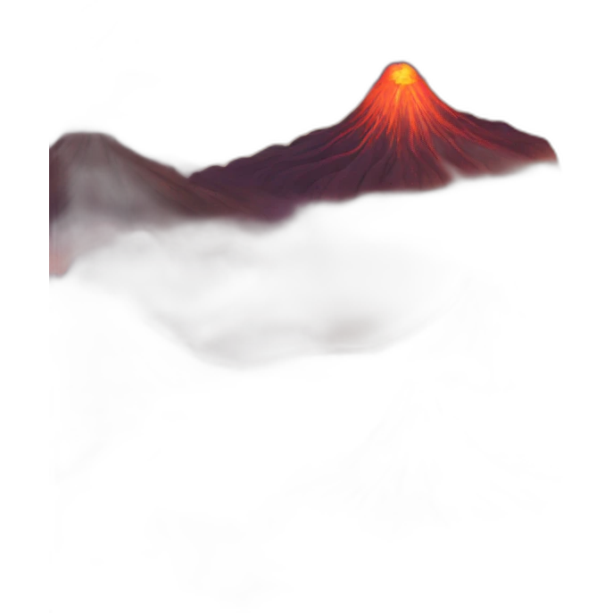 smiling volcano emoji