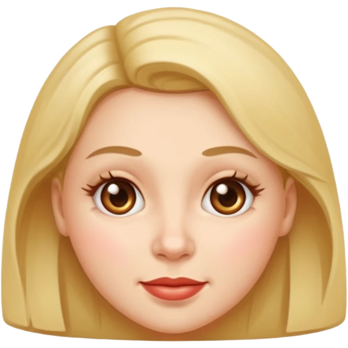 Woman with very full cheeks emoji