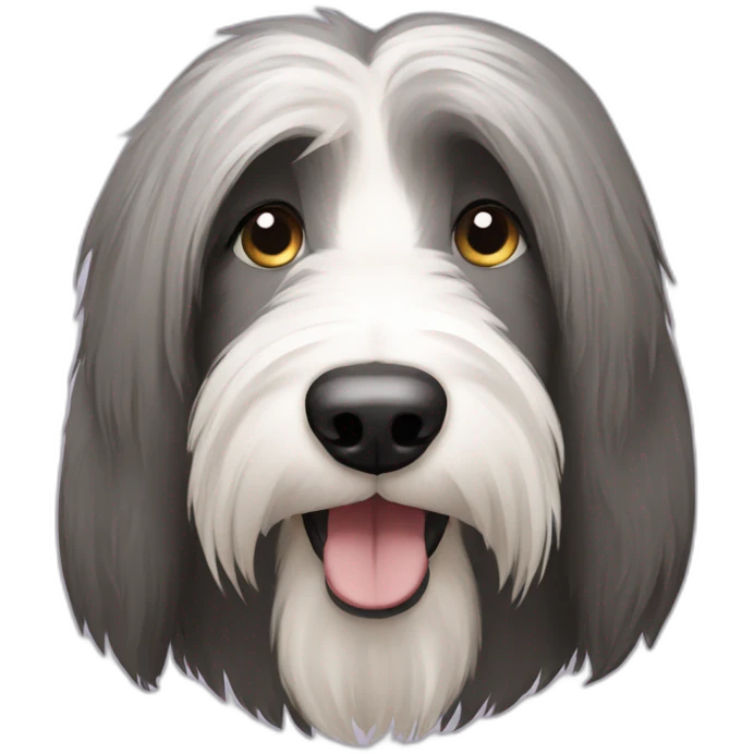 Bearded collie emoji