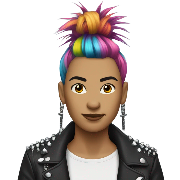 Moño punk emoji
