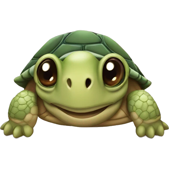 Cute and girly turtule   emoji