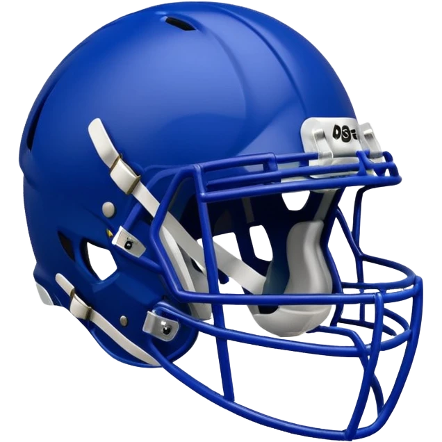 College football player helmet in deep royal blue color emoji