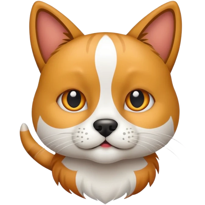 Un chat en chien emoji