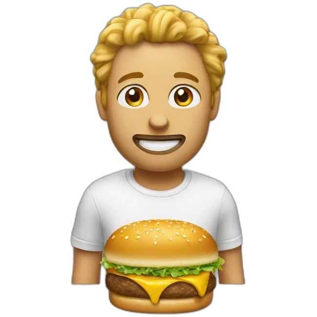 Kasimir eat a mc donald emoji