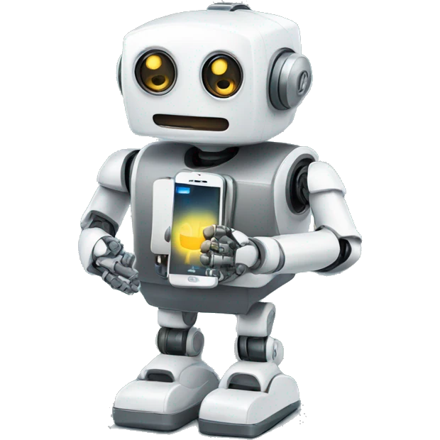 ROBOT with a phone emoji