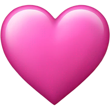 normal heart but pink emoji