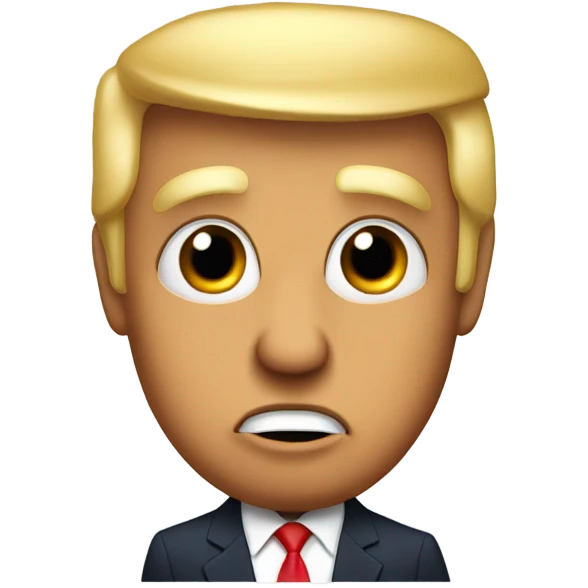 Trump with heart eyes emoji