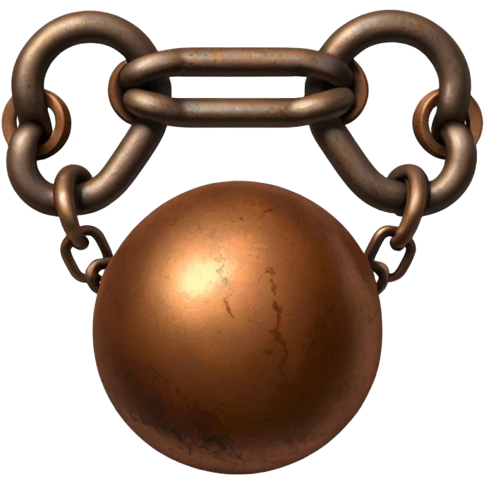 prisoner chain with ball emoji