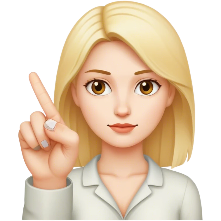 Frau mit mittelfinger emoji
