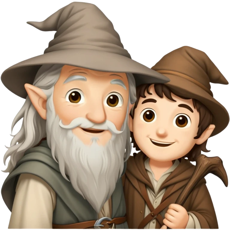 Gandalf flirting with Frodo  emoji