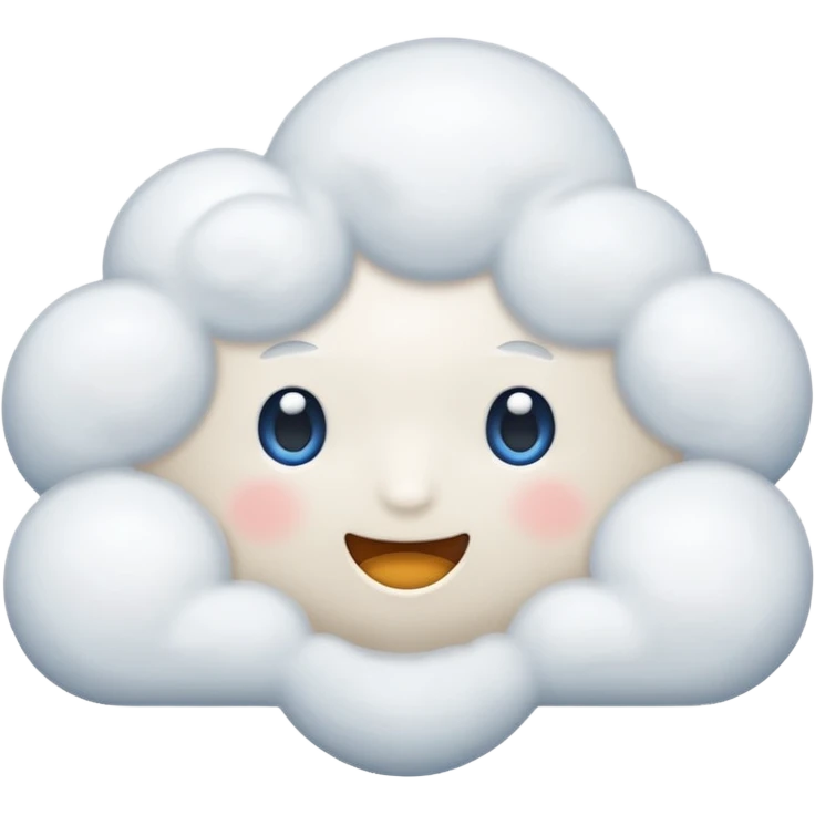 snow and cloud emoji