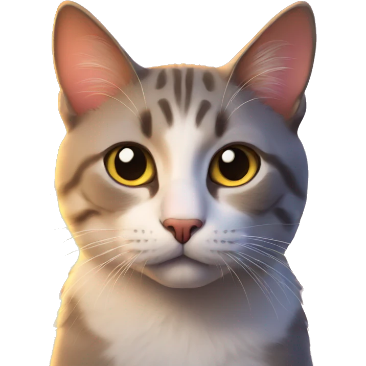 cat look at sunset emoji