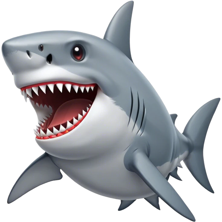 Shark saying "fuck" emoji