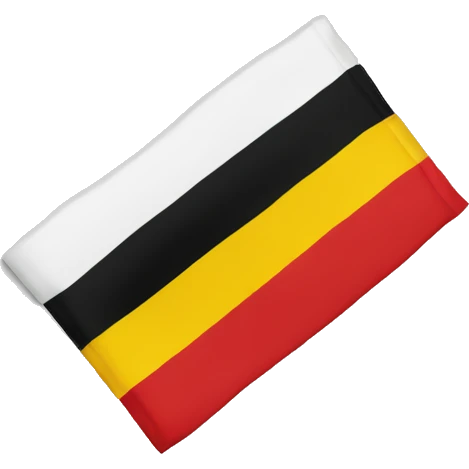 Belgium flag (flag is in 3 equals parts, one red, one yellow and one black,) emoji