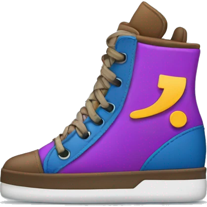Letter J with shoes emoji
