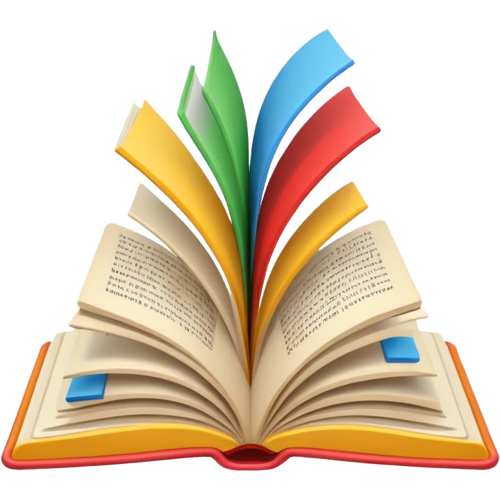 A minimalist emoji-style icon representing wordplay — symbolizing creativity with language. It features an open book or speech bubble merging with playful letters or word fragments, forming a clever visual pun. emoji