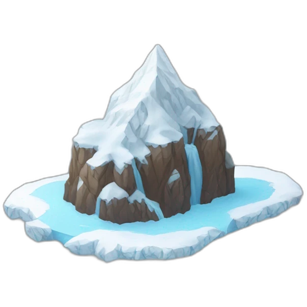 berg mit schnee emoji