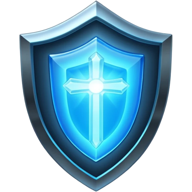 shield with a luminous aura emoji