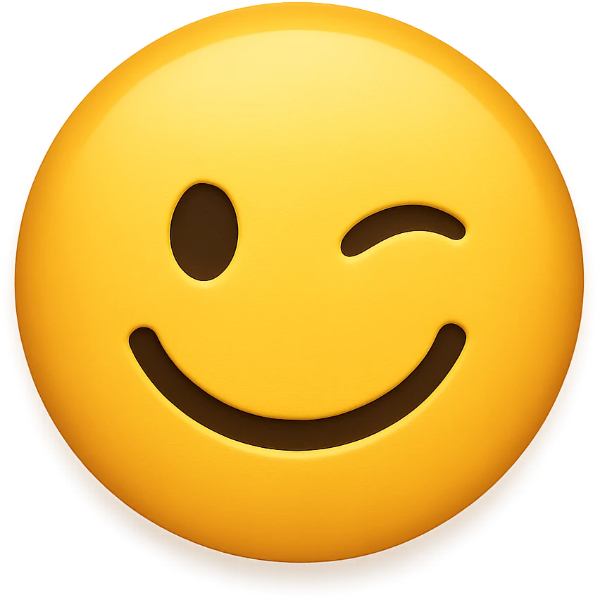 winking face emoji emoji