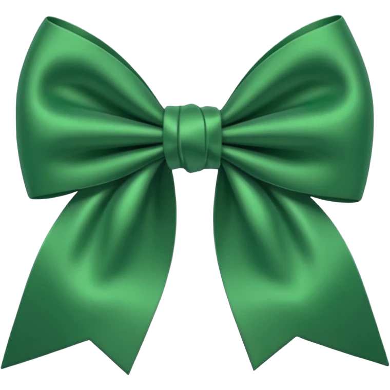 Green bow emoji