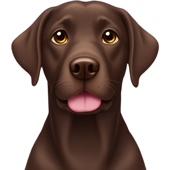 Chocolate lab, purple hearts,love emoji