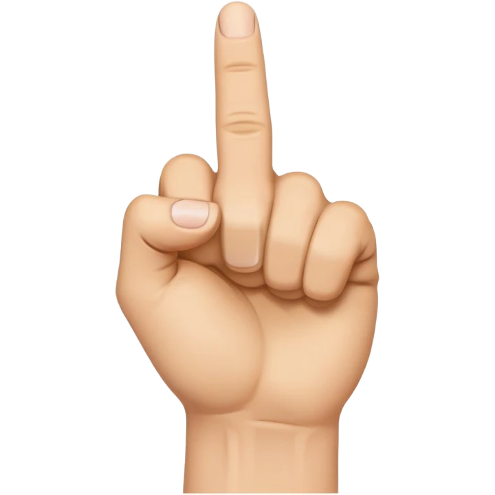 Fist with extended index and middle finger emoji