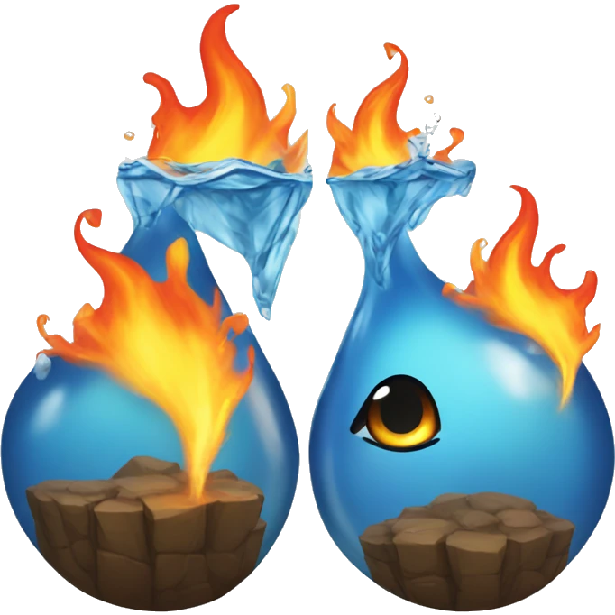 Water and fire emoji