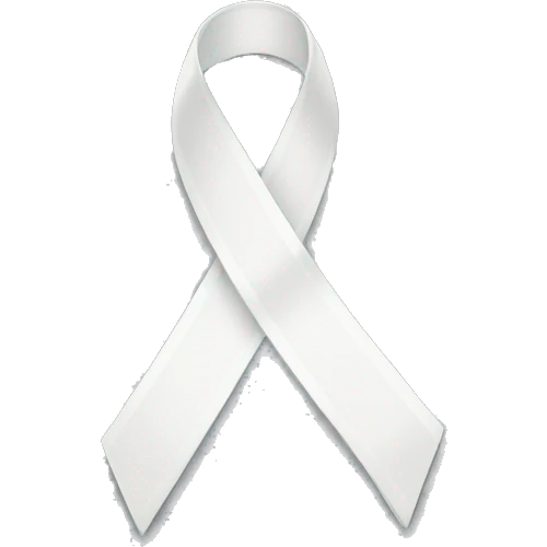 Thin white ribbon  emoji