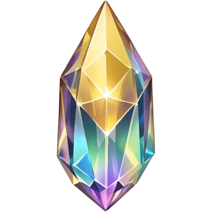 golden iridescent nebula crystal shard emoji