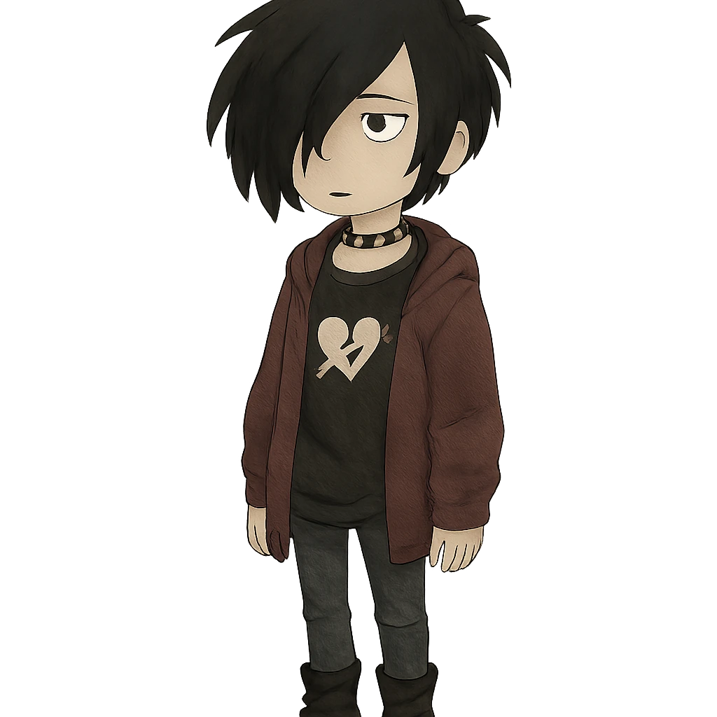 ghibli style emo character emoji
