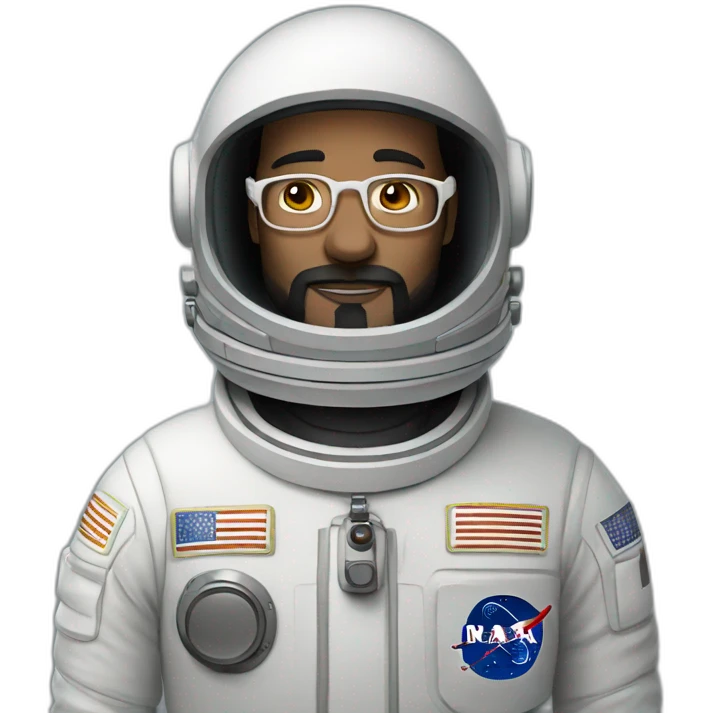astronaut black-beard caucasian-man white-glasses emoji