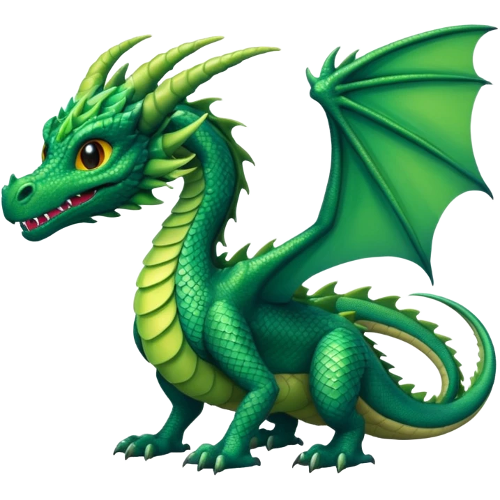 An extraterrestrial dragon emoji