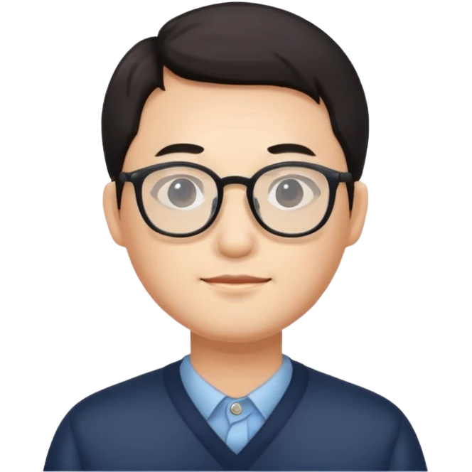 cz binance owner, chinese with glasses emoji