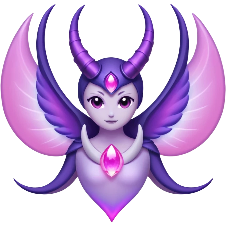 Pokemon legendary purple and pink lunala emoji
