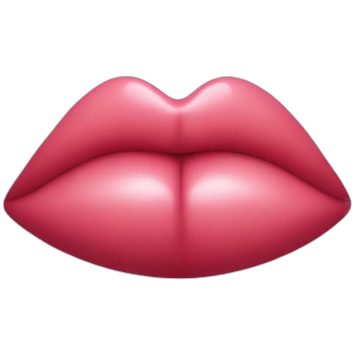 Lips with legs emoji