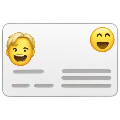Discount card emoji