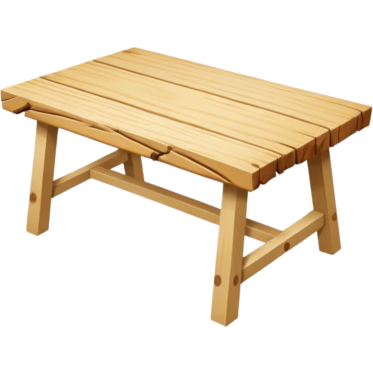 Raw edge pine table  emoji