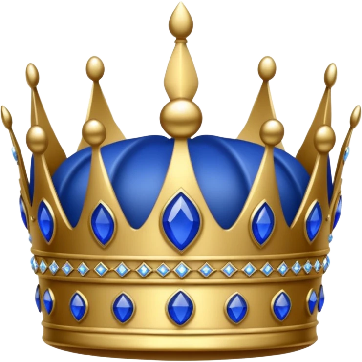 royal blue crown emoji