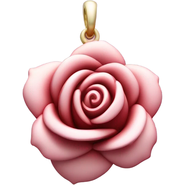 3d rose flower charm simple emoji
